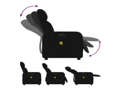 Poltrona de massagens reclinável tecido SHL428496^ Poltrona