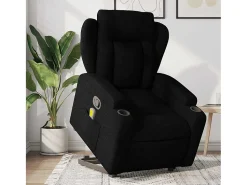 Online Poltrona de massagens reclinável elevatória tecido SHL290249 Preto