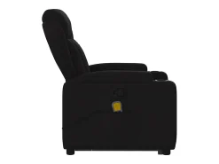 Online Poltrona de massagens reclinável elevatória tecido SHL290249 Preto