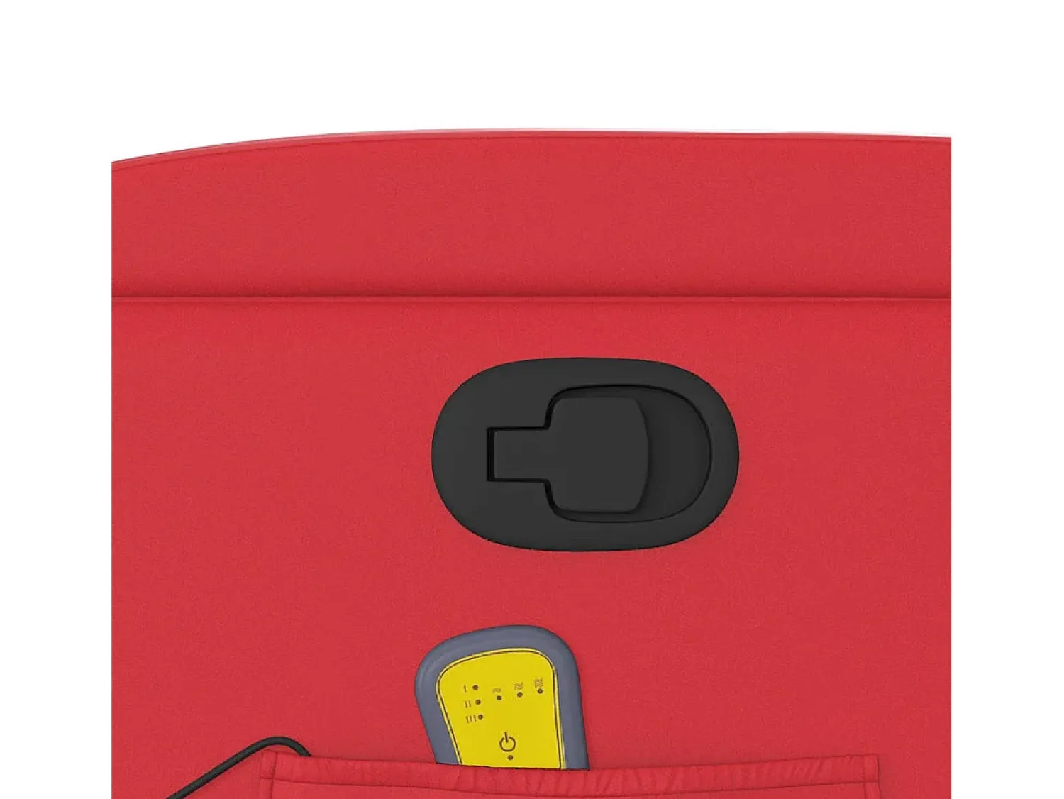 vidaxl Poltrona de massagens reclinável couro artificial Vermelho
