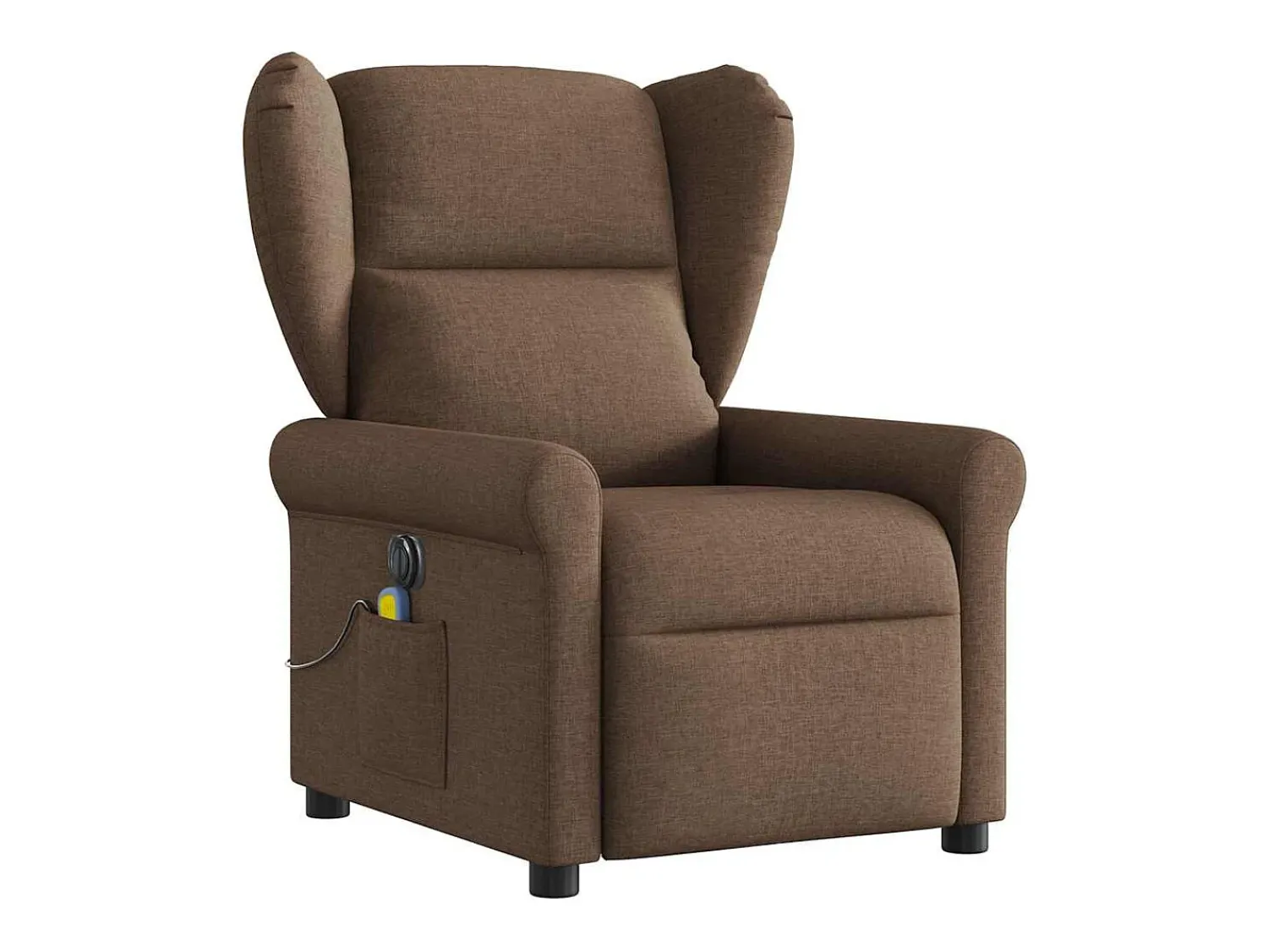 Poltrona| Poltrona de massagens reclinável elétrica tecido SHL114676 Castanho
