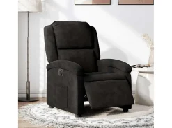 Poltrona de massagens reclinável veludo SHL265614^ Poltrona