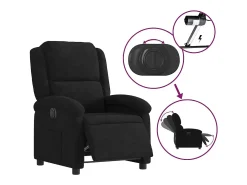 Poltrona de massagens reclinável veludo SHL265614^ Poltrona