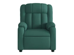 Poltrona de massagens reclinável tecido verde-escuro SHL321202^ Poltrona