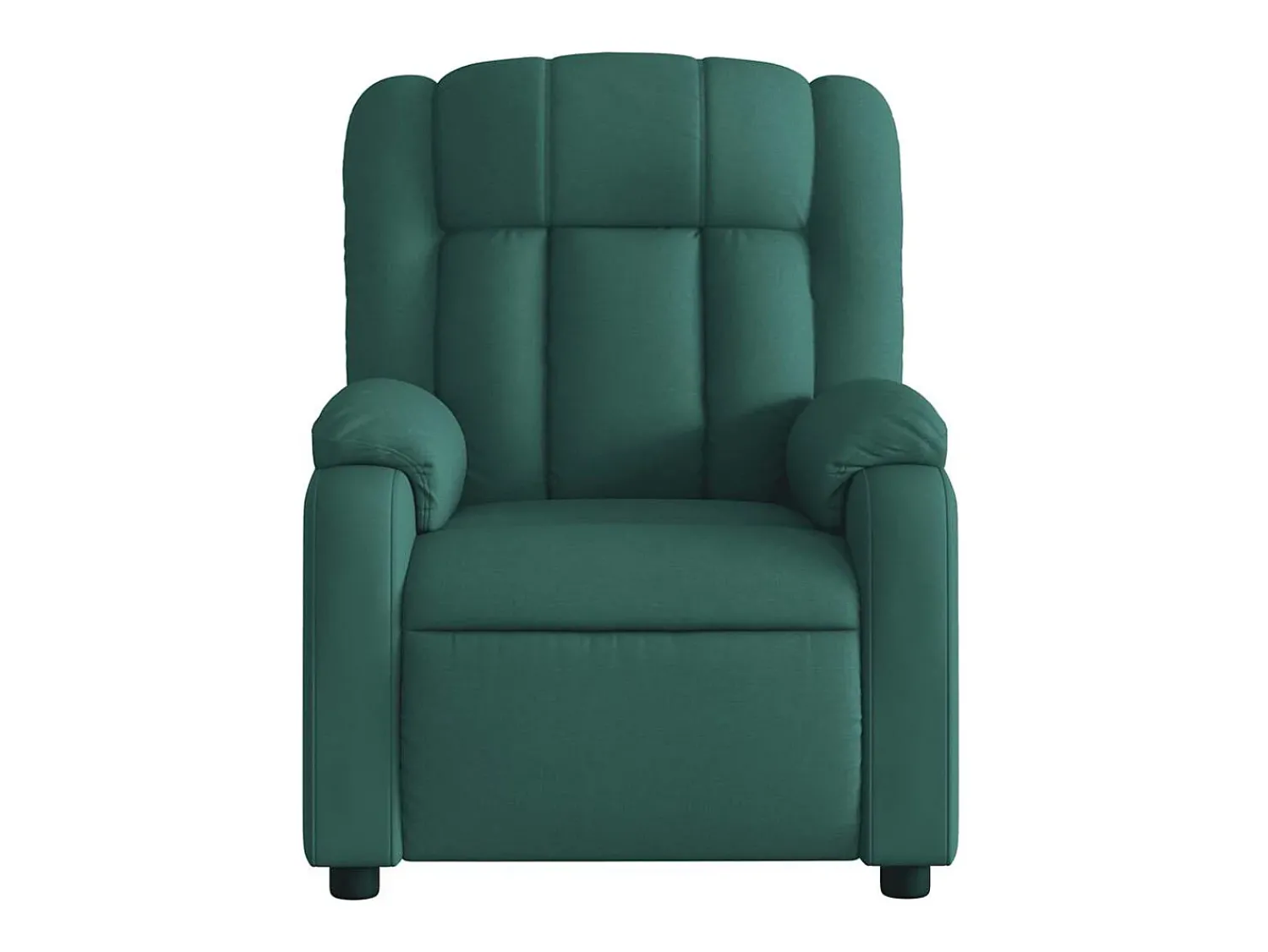 Poltrona de massagens reclinável tecido verde-escuro SHL321202^ Poltrona