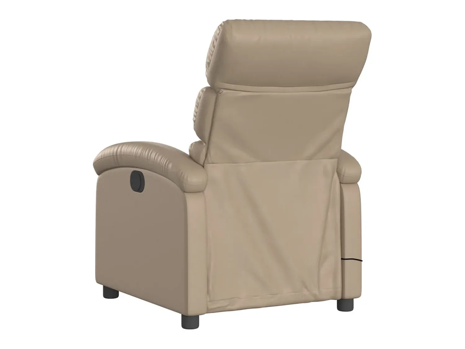 Poltrona de massagens reclinável couro artificial cappuccino SHL437636^ Poltrona