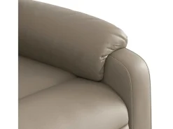 Poltrona| Poltrona de massagens reclinável couro artificial cappuccino SHL577810 Castanho