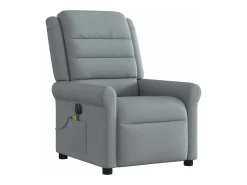 Poltrona* Poltrona de massagens reclinável elétrica tecido -claro SHL499512 Cinzento
