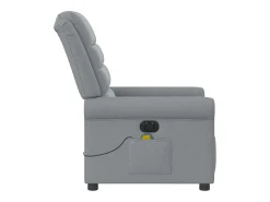Poltrona* Poltrona de massagens reclinável elétrica tecido -claro SHL499512 Cinzento