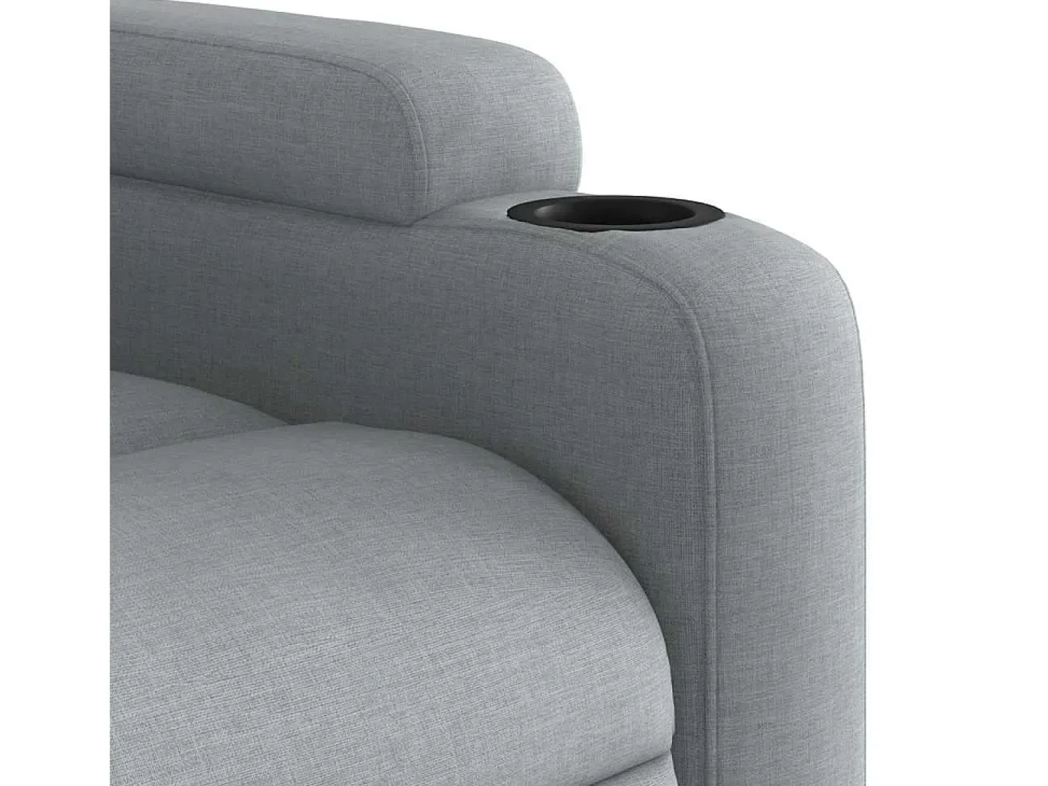 Poltrona de massagens reclinável tecido -claro SHL786936^ Poltrona