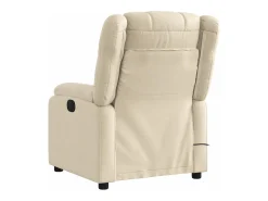 Poltrona* Poltrona de massagens reclinável tecido cor SHL269692 Creme