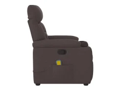 Poltrona| Poltrona de massagens reclinável tecido -escuro SHL980725 Castanho