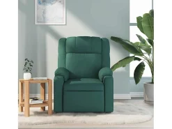Clearance Poltrona de massagens reclinável tecido verde-escuro SHL812215 Verde pinho