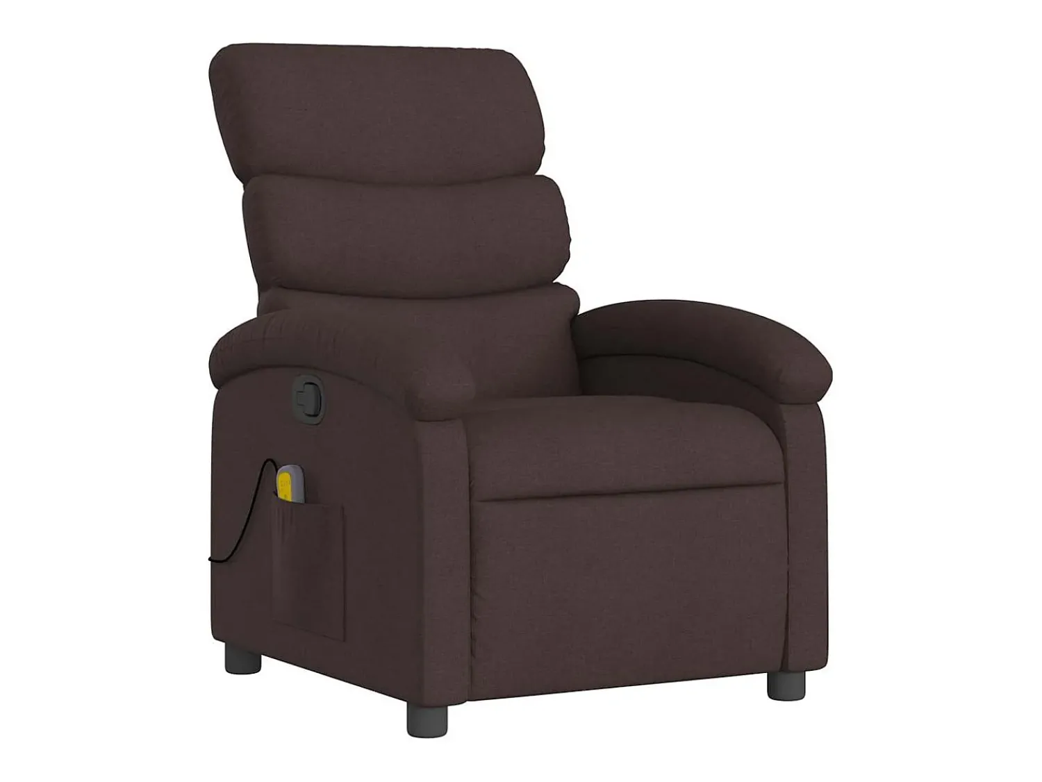 Poltrona de massagens reclinável tecido -escuro SHL470577^ Poltrona