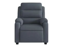 Online Poltrona de massagens reclinável veludo cinzento-escuro SHL66420 Cinza antracite