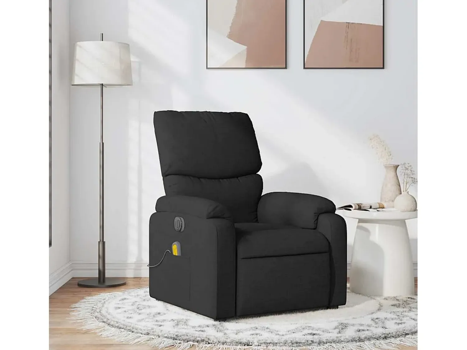 Poltrona| Poltrona de massagens reclinável tecido SHL620262 Preto