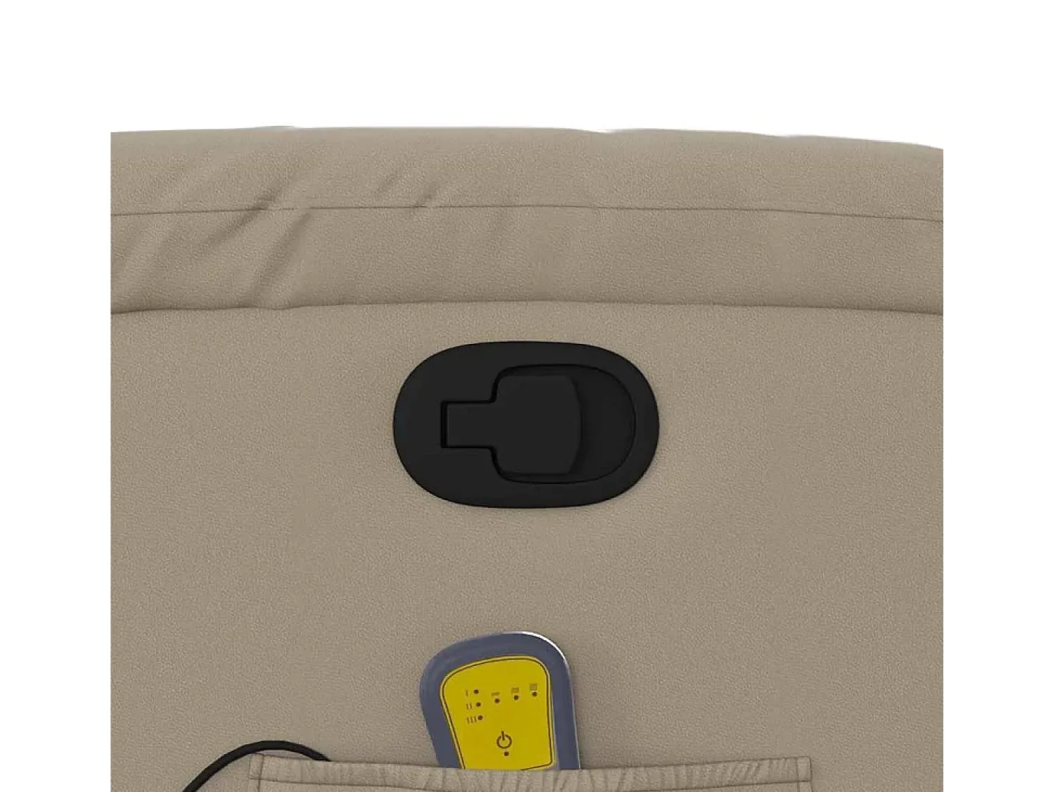 Clearance vidaxl Poltrona de massagens reclinável couro artificial cappuccino Castanho