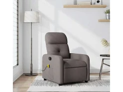 Poltrona* Poltrona de massagens reclinável tecido cinzento-acastanhado SHL113433 Taupe