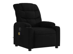 Hot Poltrona de massagens reclinável tecido SHL38983 Preto