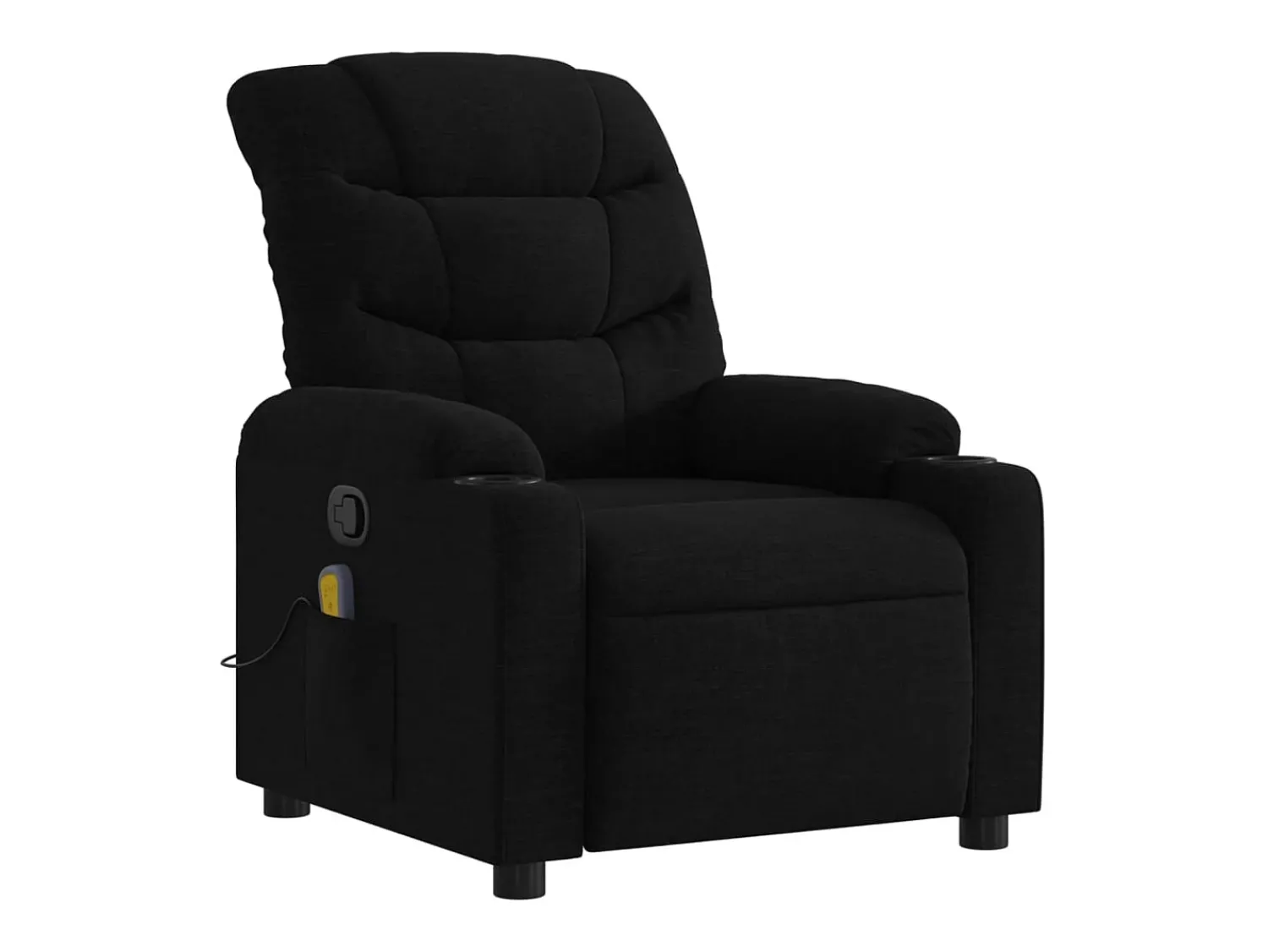 Hot Poltrona de massagens reclinável tecido SHL38983 Preto