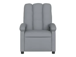 Poltrona de massagens reclinável elétrica tecido -claro SHL413070^ Poltrona