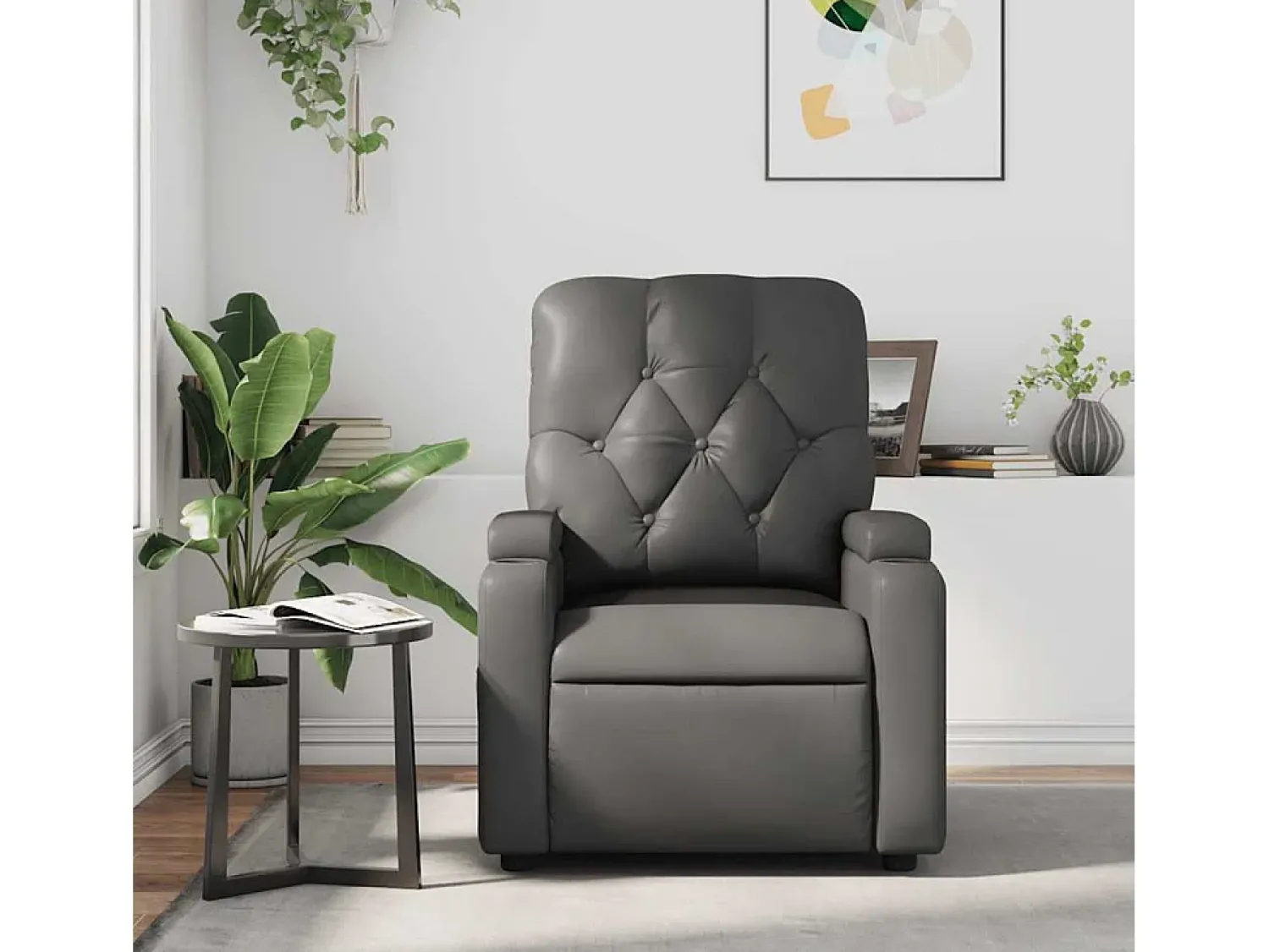 Poltrona de massagens reclinável couro artificial SHL384168^ Poltrona