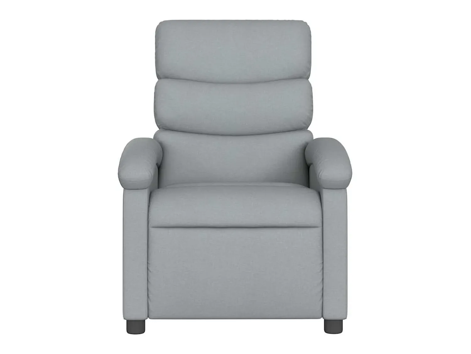 Hot Poltrona de massagens reclinável tecido -claro SHL853851 Cinzento