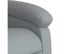Hot Poltrona de massagens reclinável tecido -claro SHL853851 Cinzento