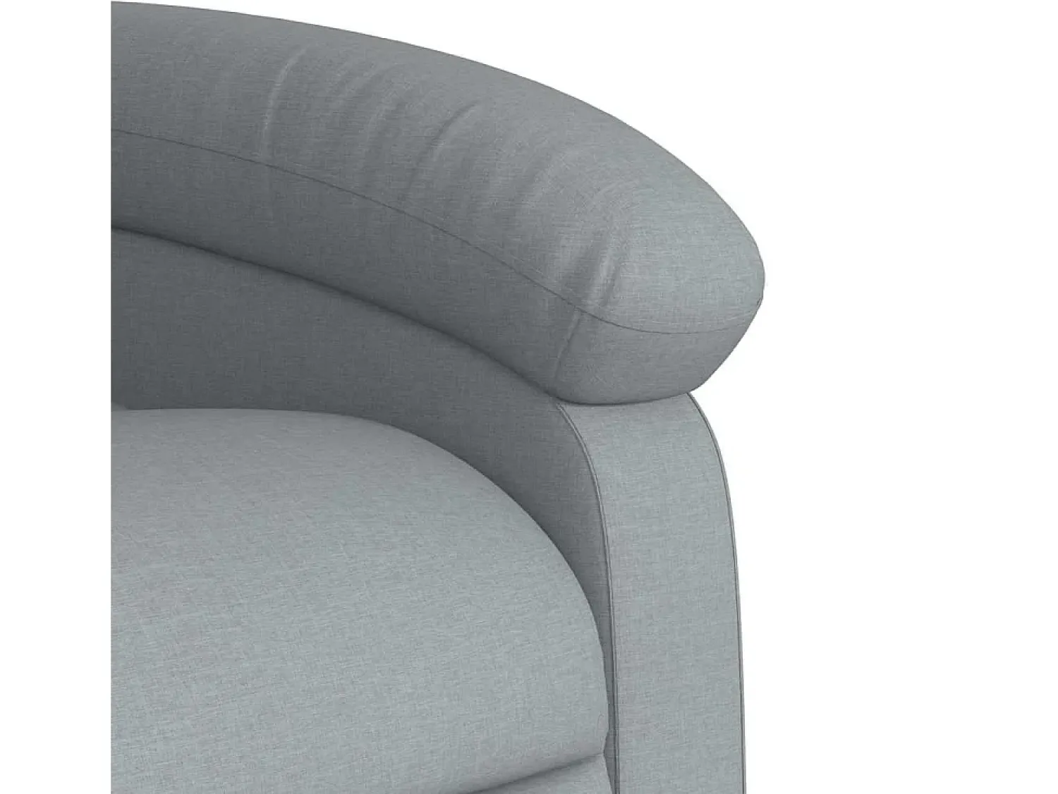 Hot Poltrona de massagens reclinável tecido -claro SHL853851 Cinzento