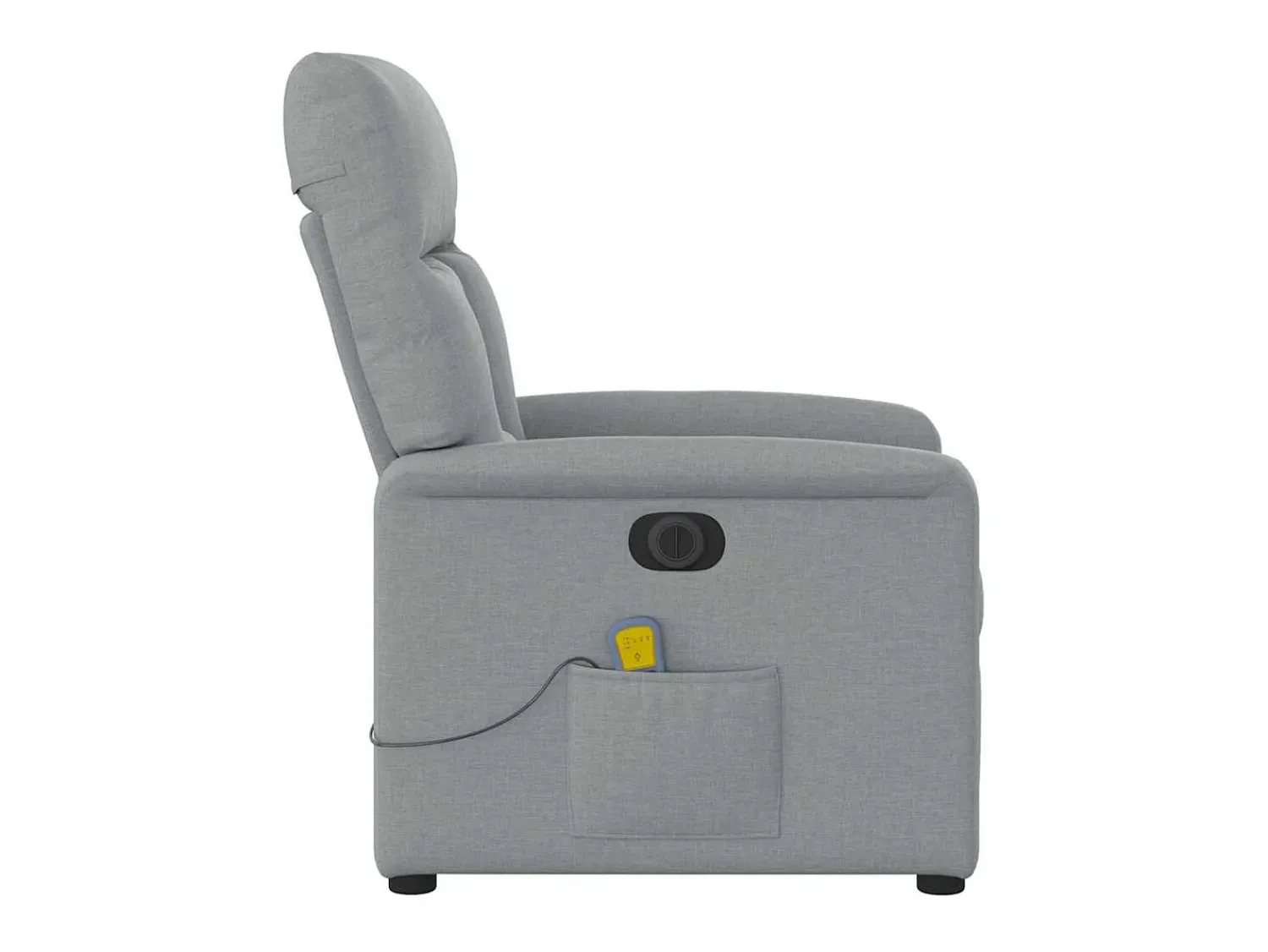 Poltrona| Poltrona de massagens reclinável elétrica tecido -claro SHL660490 Cinzento