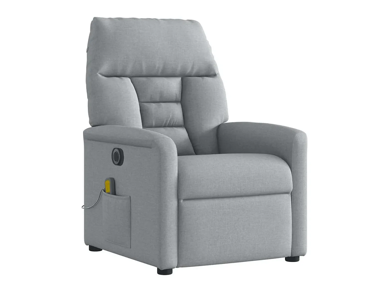 Poltrona| Poltrona de massagens reclinável elétrica tecido -claro SHL660490 Cinzento