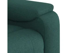 Poltrona de massagens reclinável tecido verde-escuro SHL600263^ Poltrona