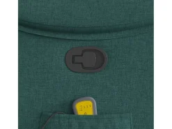 Poltrona de massagens reclinável tecido verde-escuro SHL600263^ Poltrona