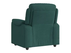 Poltrona de massagens reclinável tecido verde-escuro SHL600263^ Poltrona