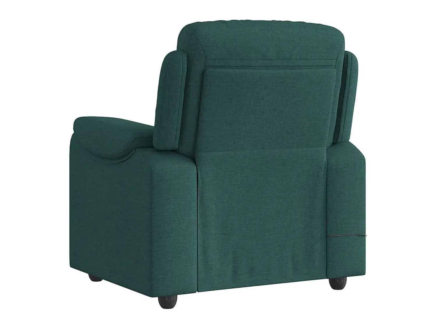 Poltrona de massagens reclinável tecido verde-escuro SHL600263^ Poltrona