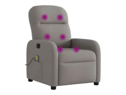 Poltrona* Poltrona de massagens reclinável tecido cinzento-acastanhado SHL661773 Taupe
