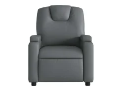 Poltrona| Poltrona de massagens reclinável couro artificial SHL775888 Cinzento