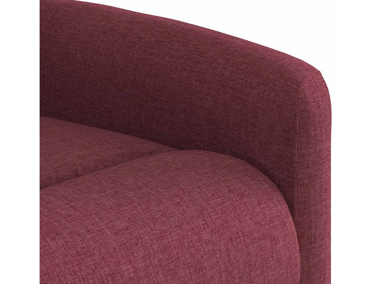 Poltrona*vidaxl Poltrona de massagens reclinável tecido tinto Vermelho