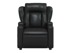 Poltrona| Poltrona de massagens reclinável couro artificial SHL430373 Preto