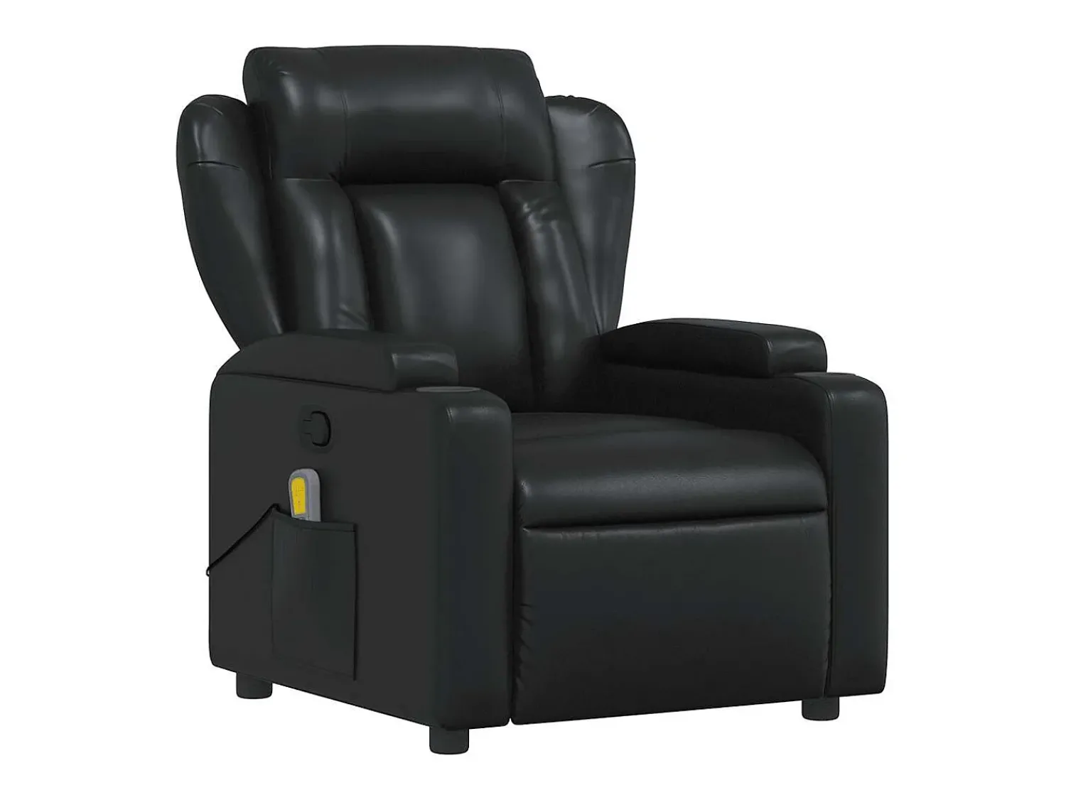 Poltrona| Poltrona de massagens reclinável couro artificial SHL430373 Preto