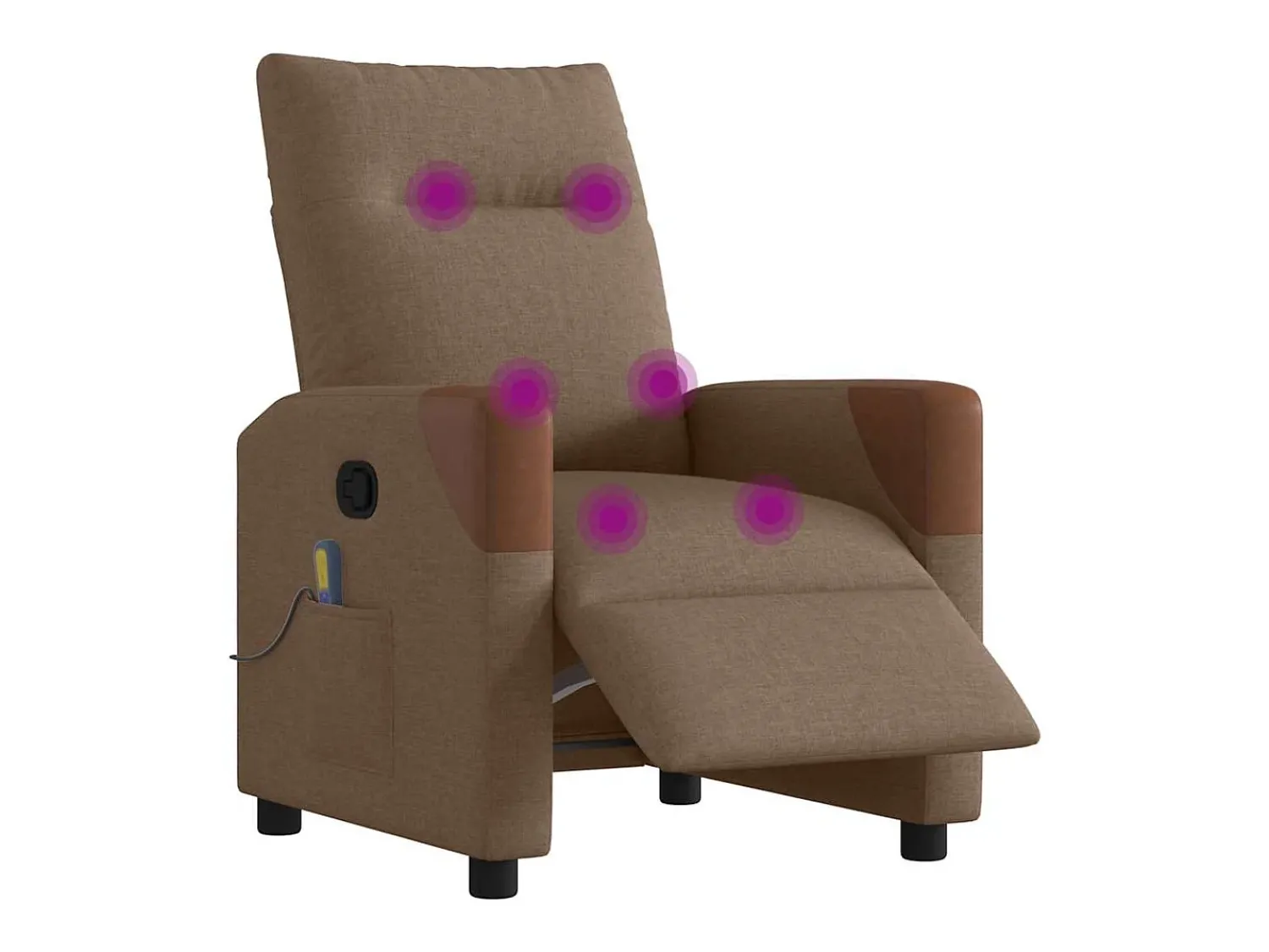 Poltrona de massagens reclinável elétrica tecido SHL851026^ Poltrona