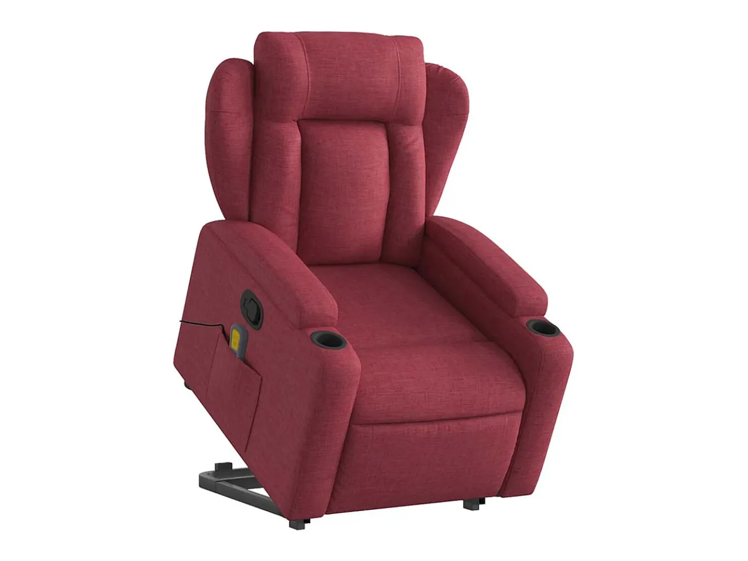 Hot Poltrona de massagens reclin. elevatória tecido tinto SHL606843 Vermelho