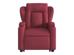 Hot Poltrona de massagens reclin. elevatória tecido tinto SHL606843 Vermelho