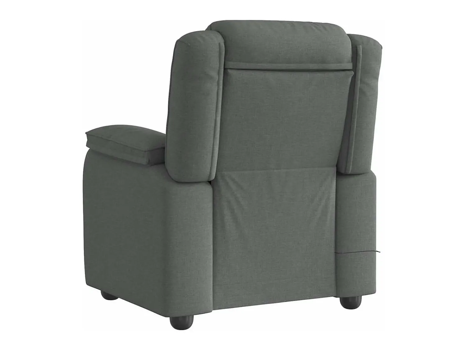 vidaxl Poltrona de massagens reclinável tecido -escuro^ Poltrona