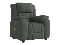 vidaxl Poltrona de massagens reclinável tecido -escuro^ Poltrona