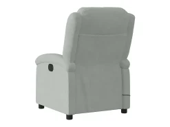 Poltrona de massagens reclinável veludo -claro SHL325753 Cinzento