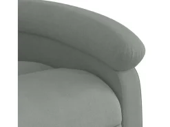 Poltrona de massagens reclinável veludo -claro SHL325753 Cinzento