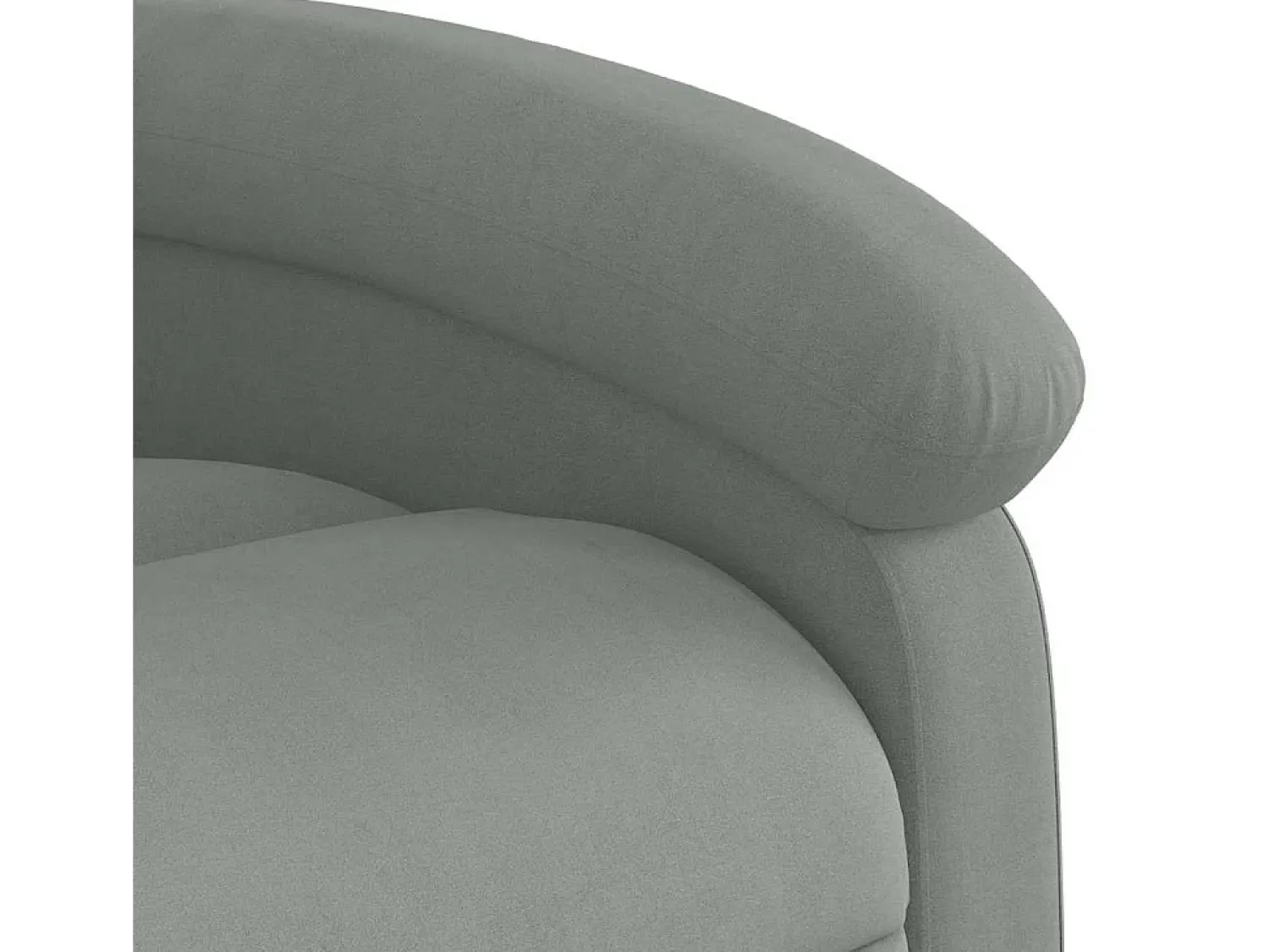 Poltrona de massagens reclinável veludo -claro SHL325753 Cinzento