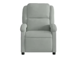 Poltrona de massagens reclinável veludo -claro SHL325753 Cinzento
