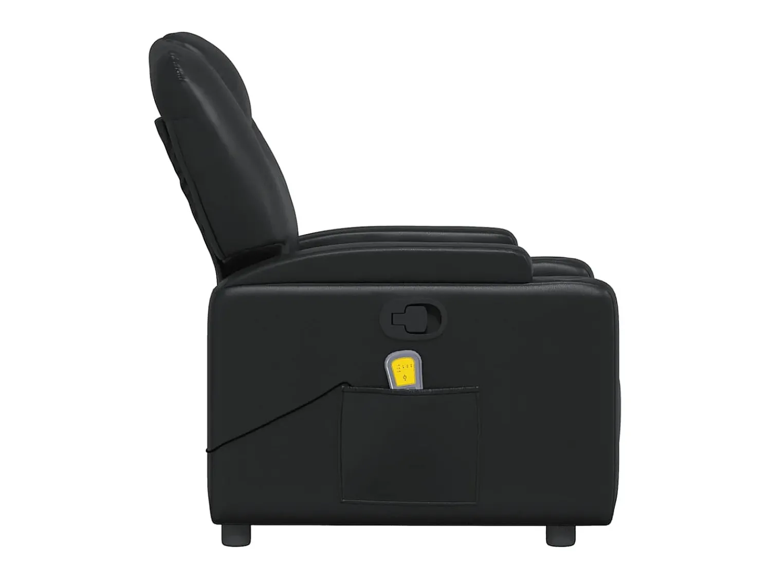 Poltrona| Poltrona de massagens reclinável couro artificial SHL974386 Preto